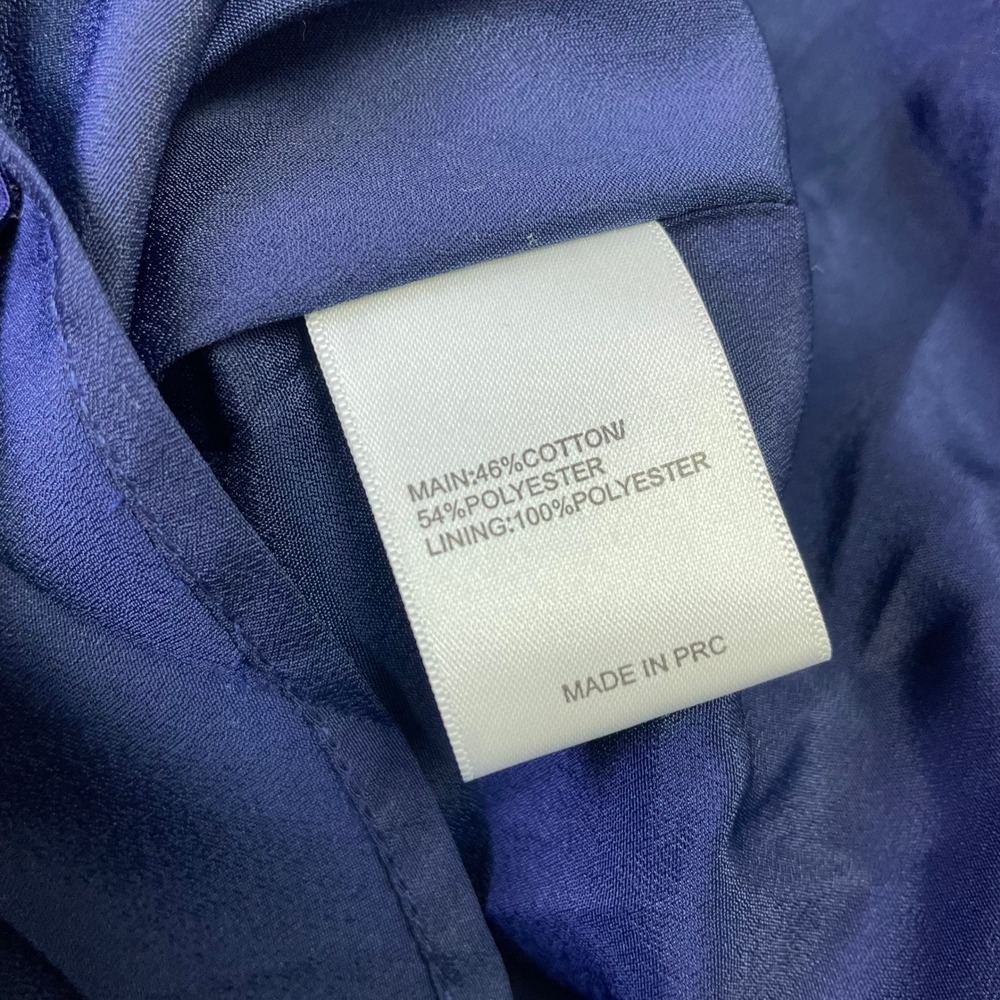 NWT Keepsake The Label Halter Navy Blue FitFlare Ruffle Mini Dress M Bridesmaid - Picture 12 of 16